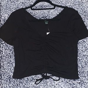 🖤Black crop top 🥺